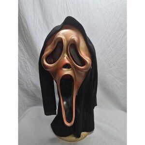 Scream Metallic Red/orange Ghost Face FUN WORLD Halloween Mask, Easter Unlimited